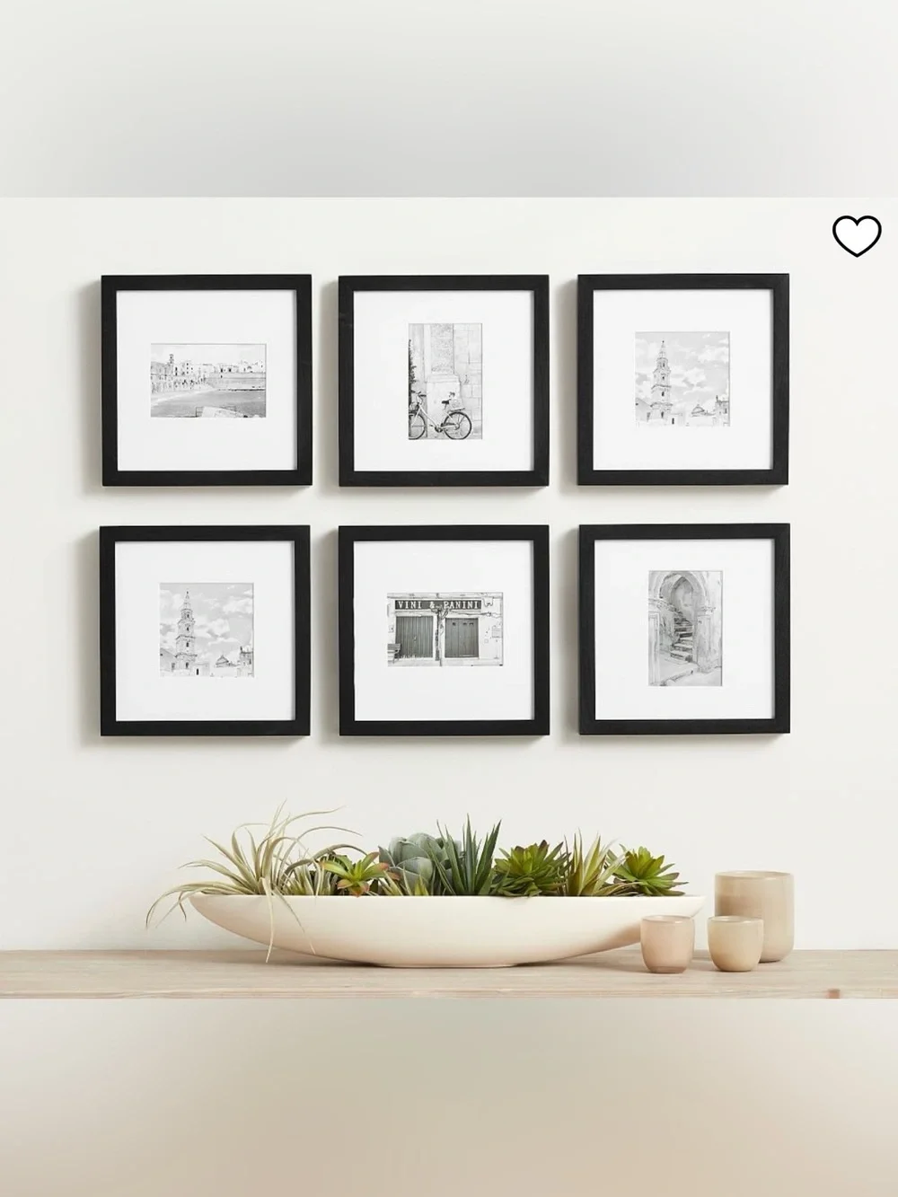 Pottery Barn Wood Gallery Frame,Bestseller, Black, New w/o Tags